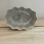 Antique White Ironstone Lion Jelly Mold