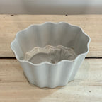 Antique White Ironstone Lion Jelly Mold