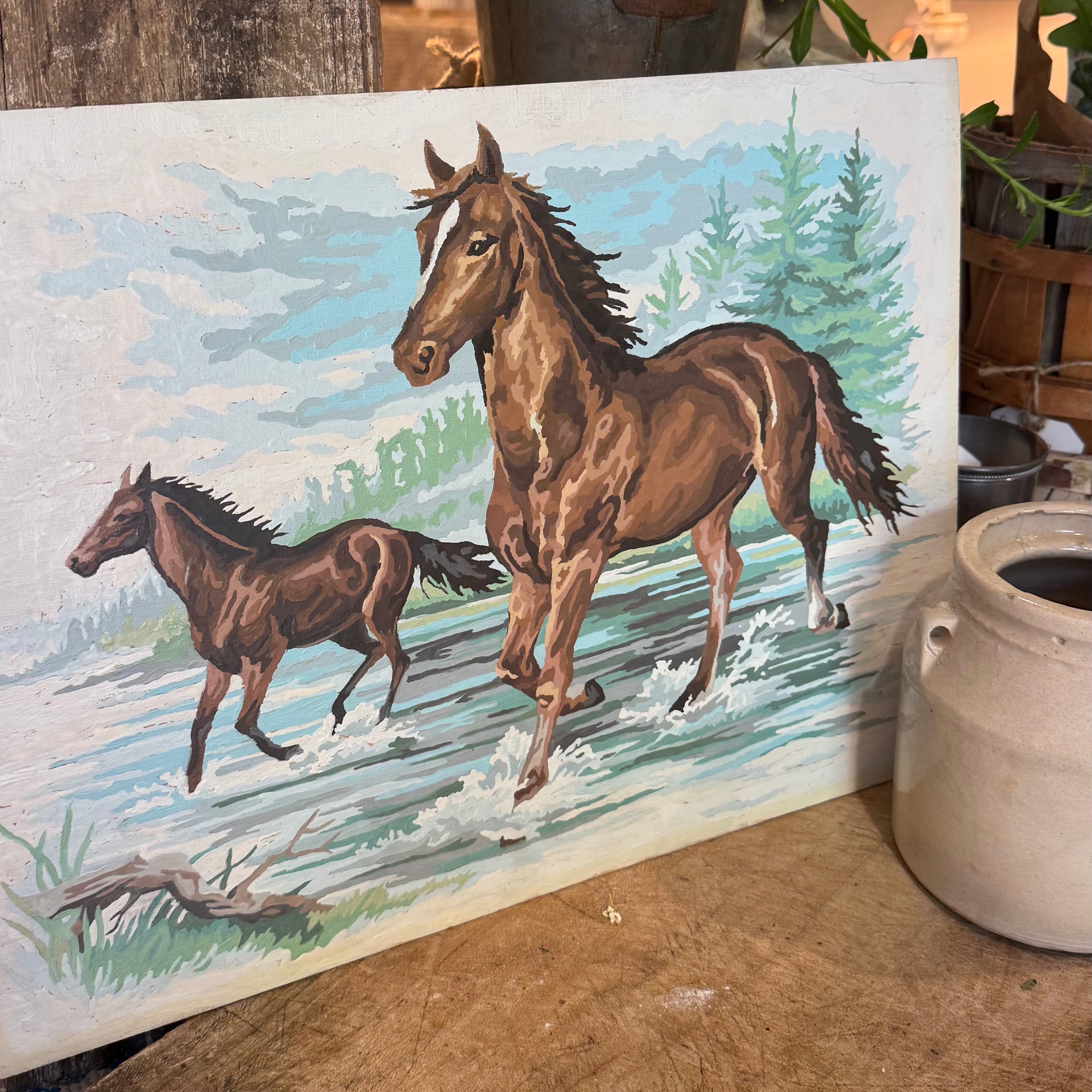 Vintage Horse Paint by Numbers