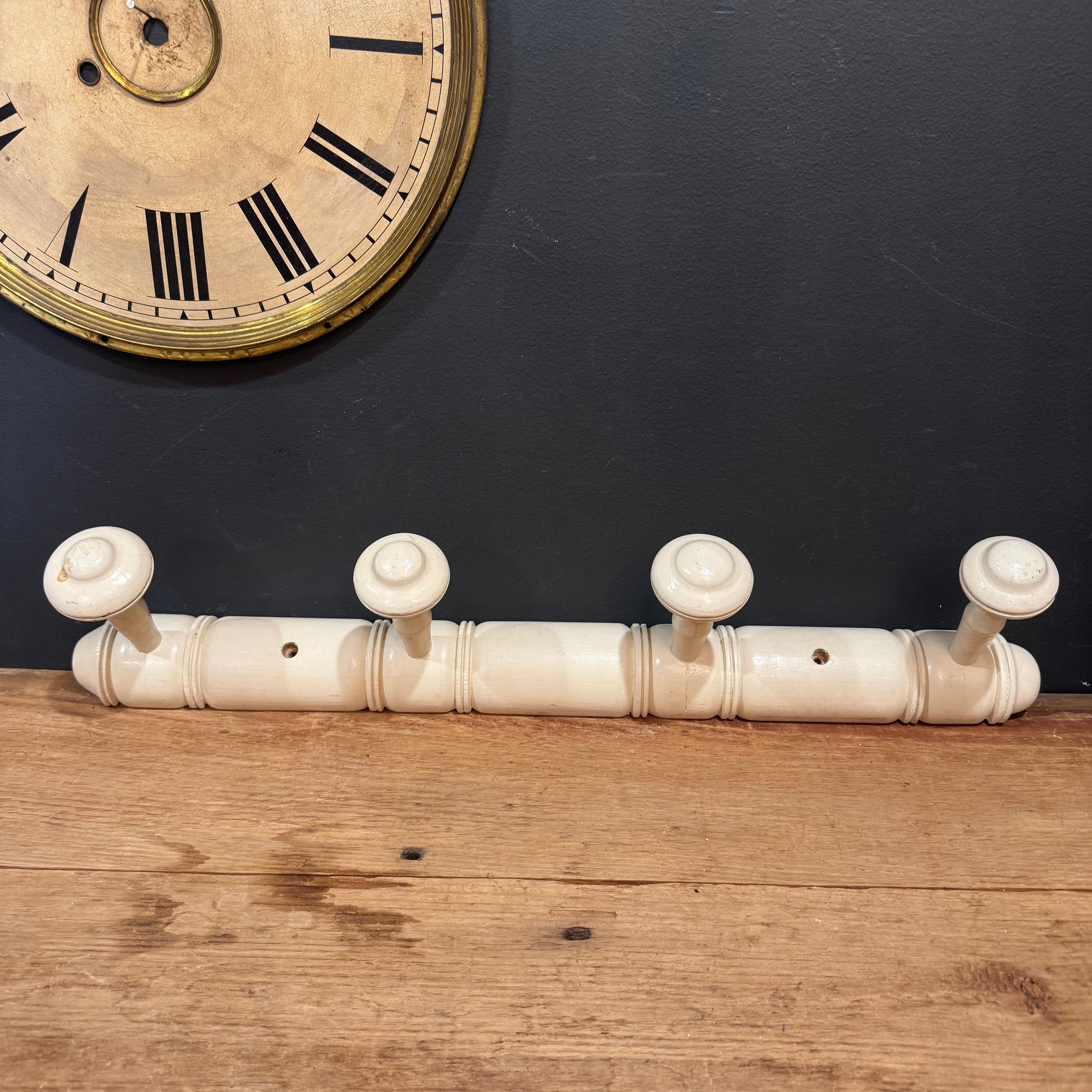 French 4 peg Coat Rack