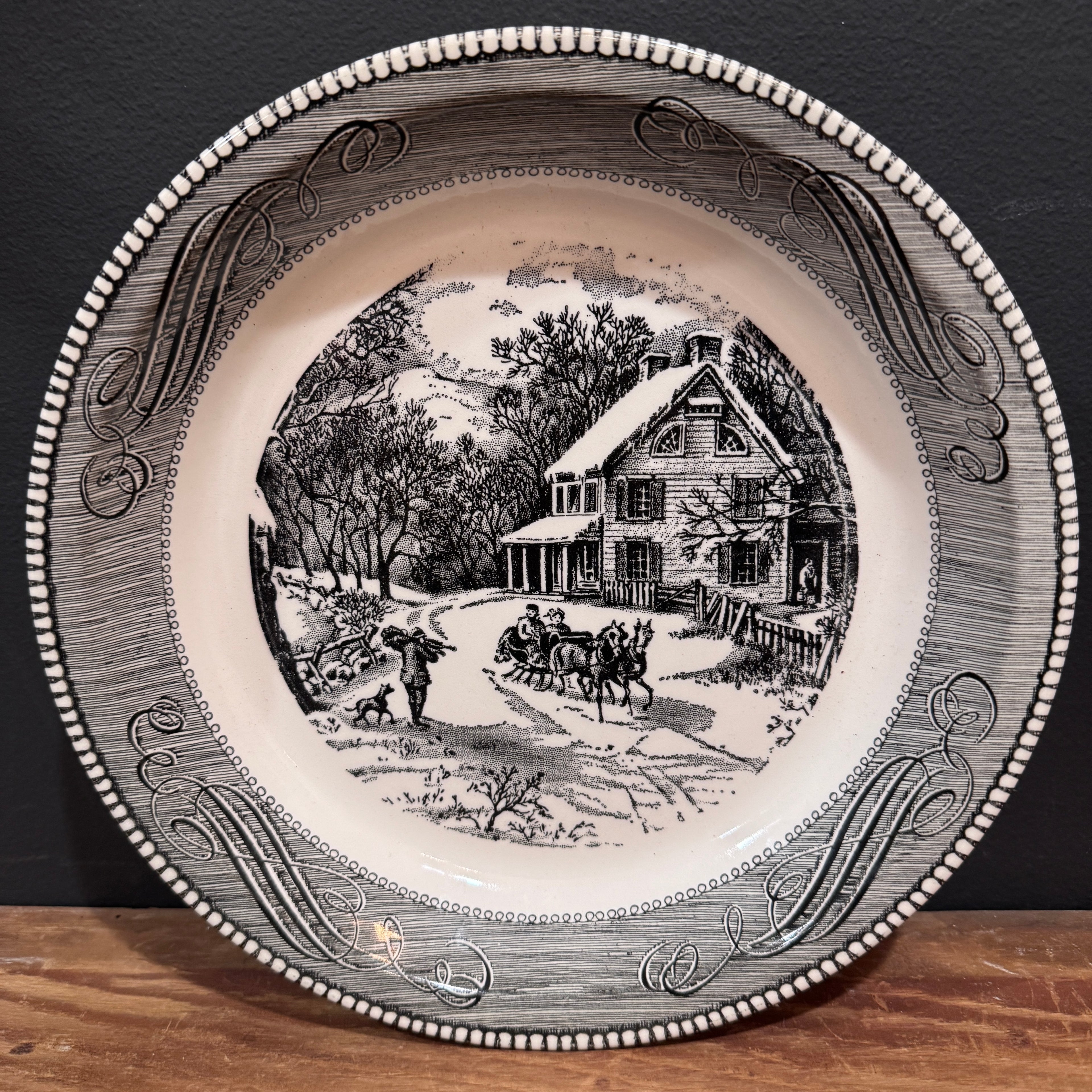 Winter Scene Pie Plate