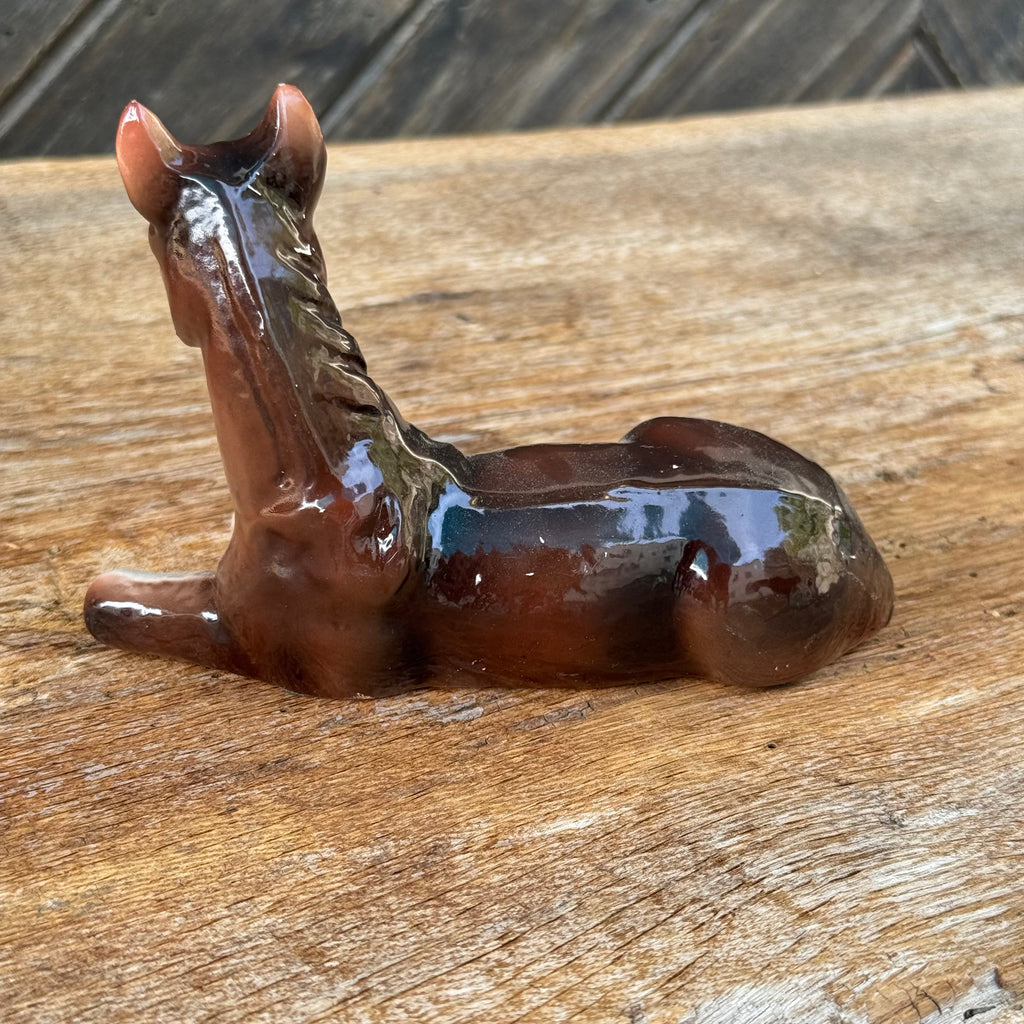 Lomonosov Resting Foal Figurine