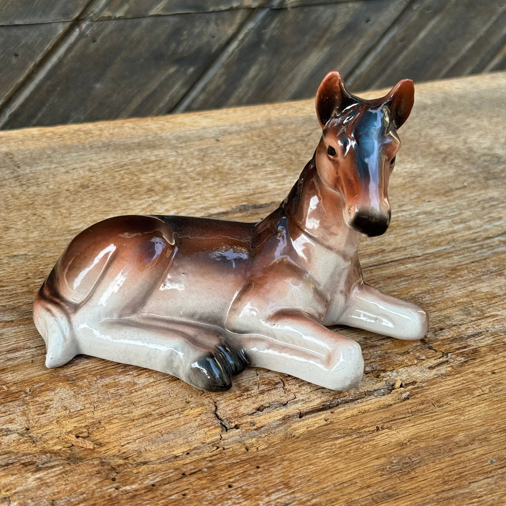 Lomonosov Resting Foal Figurine