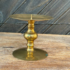 Brass Pillar Candle Holder
