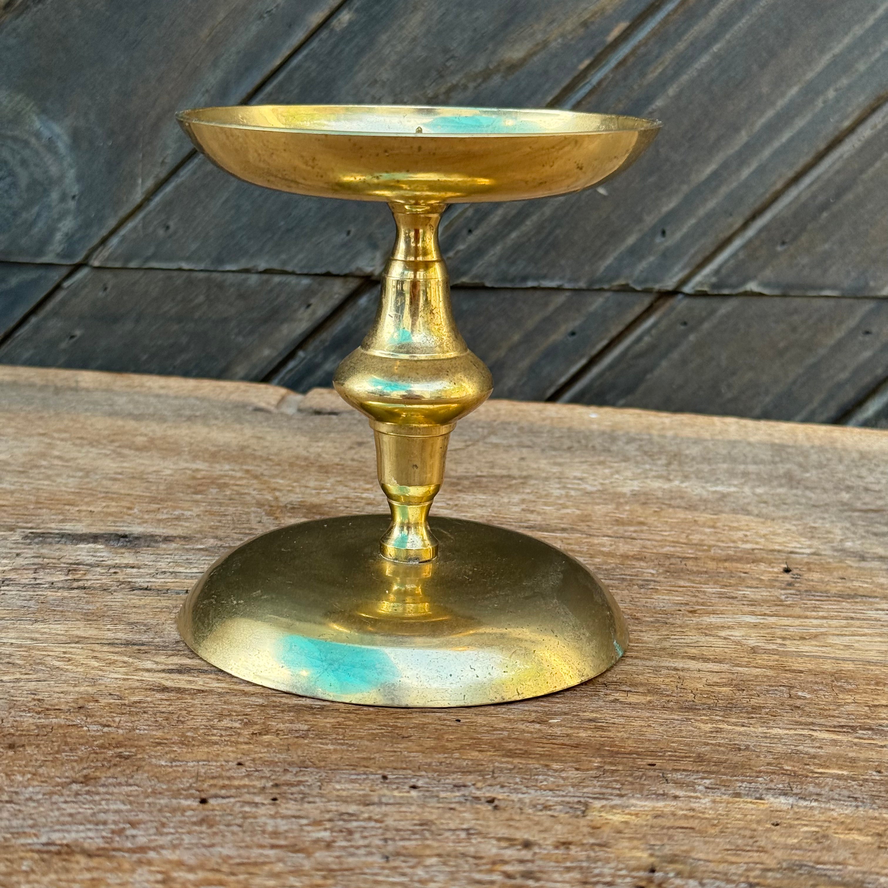 Brass Pillar Candlestick