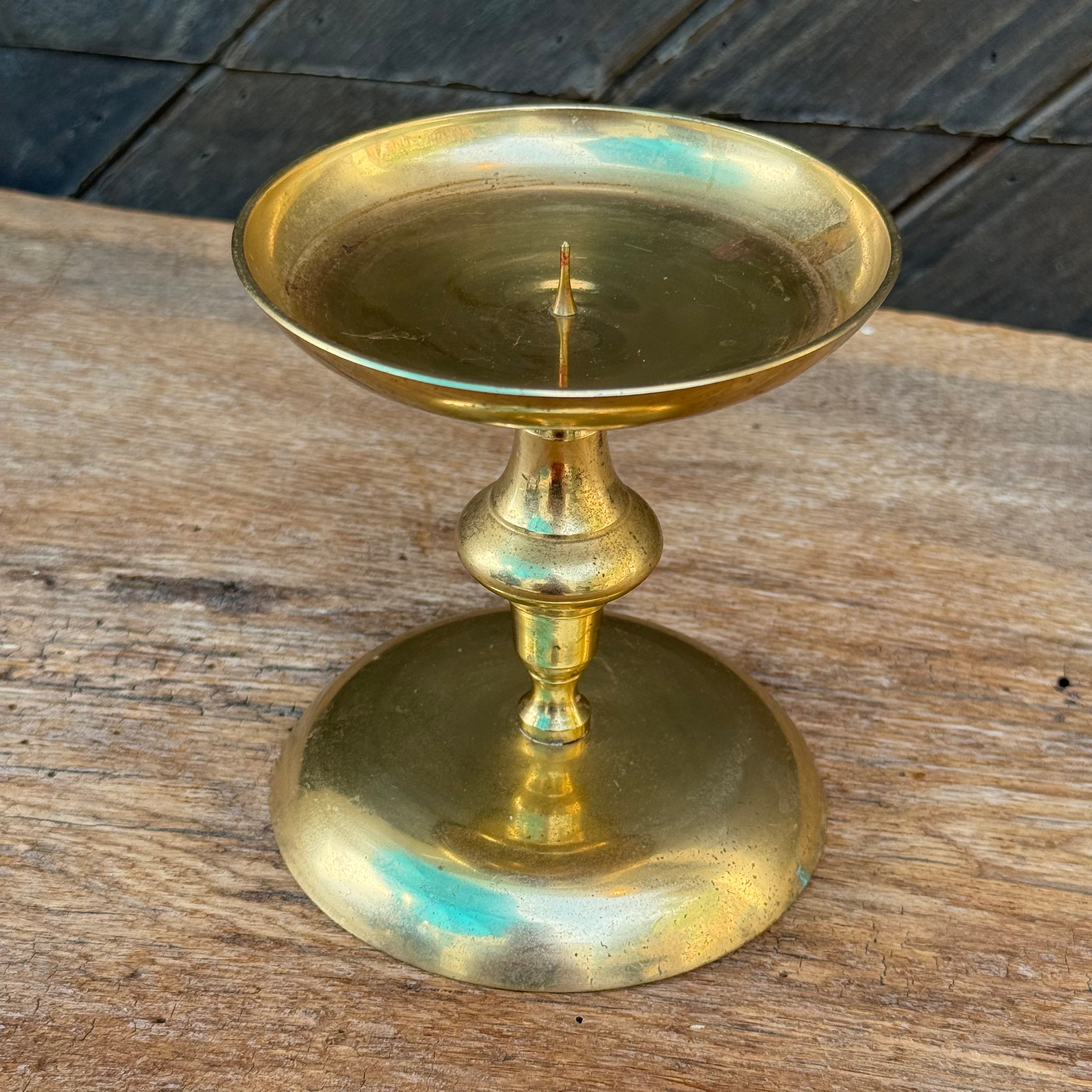 Brass Pillar Candlestick