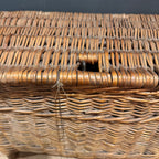 English Wicker Fishing Creel Basket