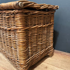 English Wicker Fishing Creel Basket