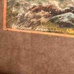 Antique Pair of English Framed Dartmoor Landscapes – Chagford Ancient Bridge at Wallabrook & Vixen and Mis Tors
