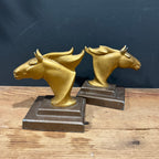 Frankart Inc. Cast Metal Horse Head Bookends – Pair