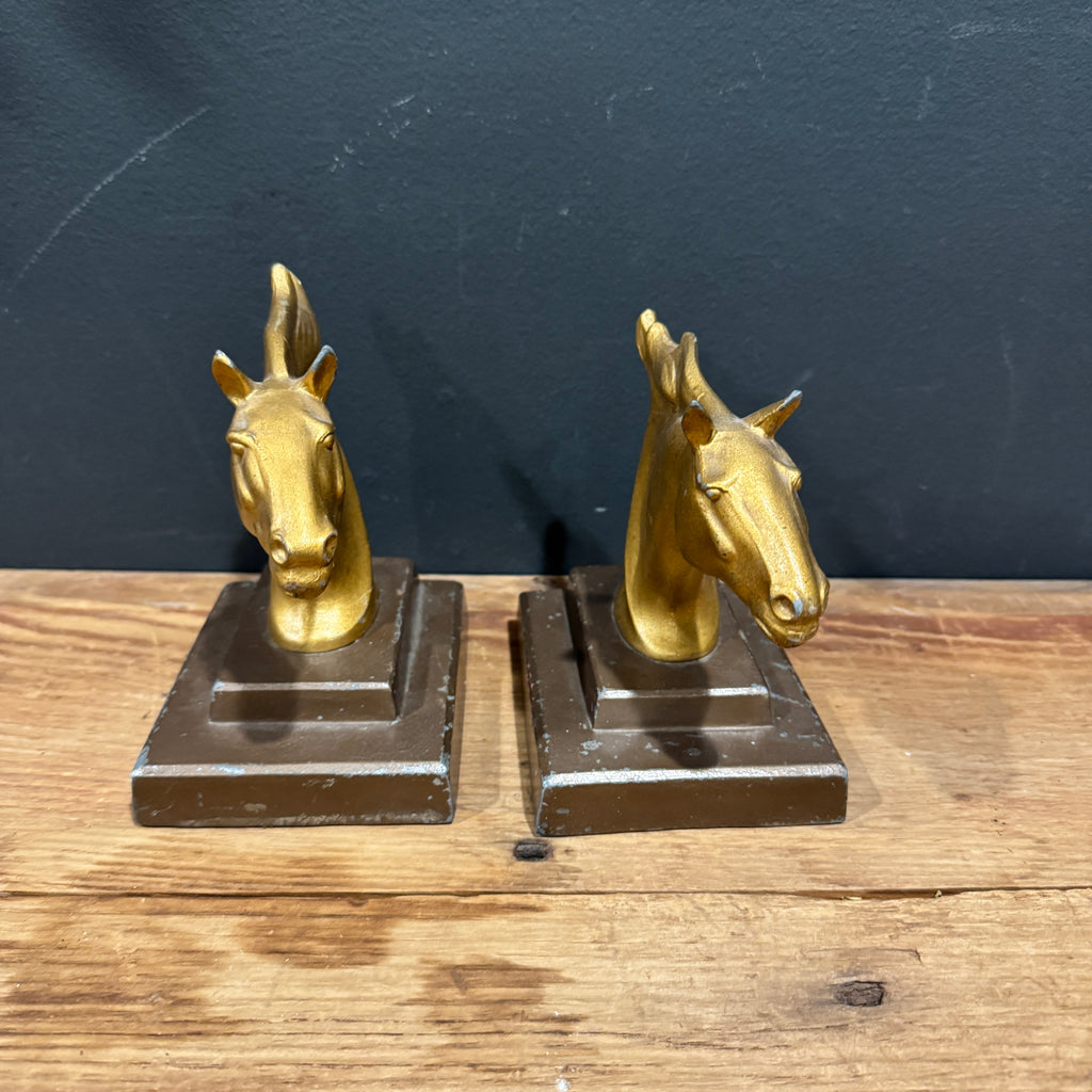Frankart Inc. Cast Metal Horse Head Bookends – Pair