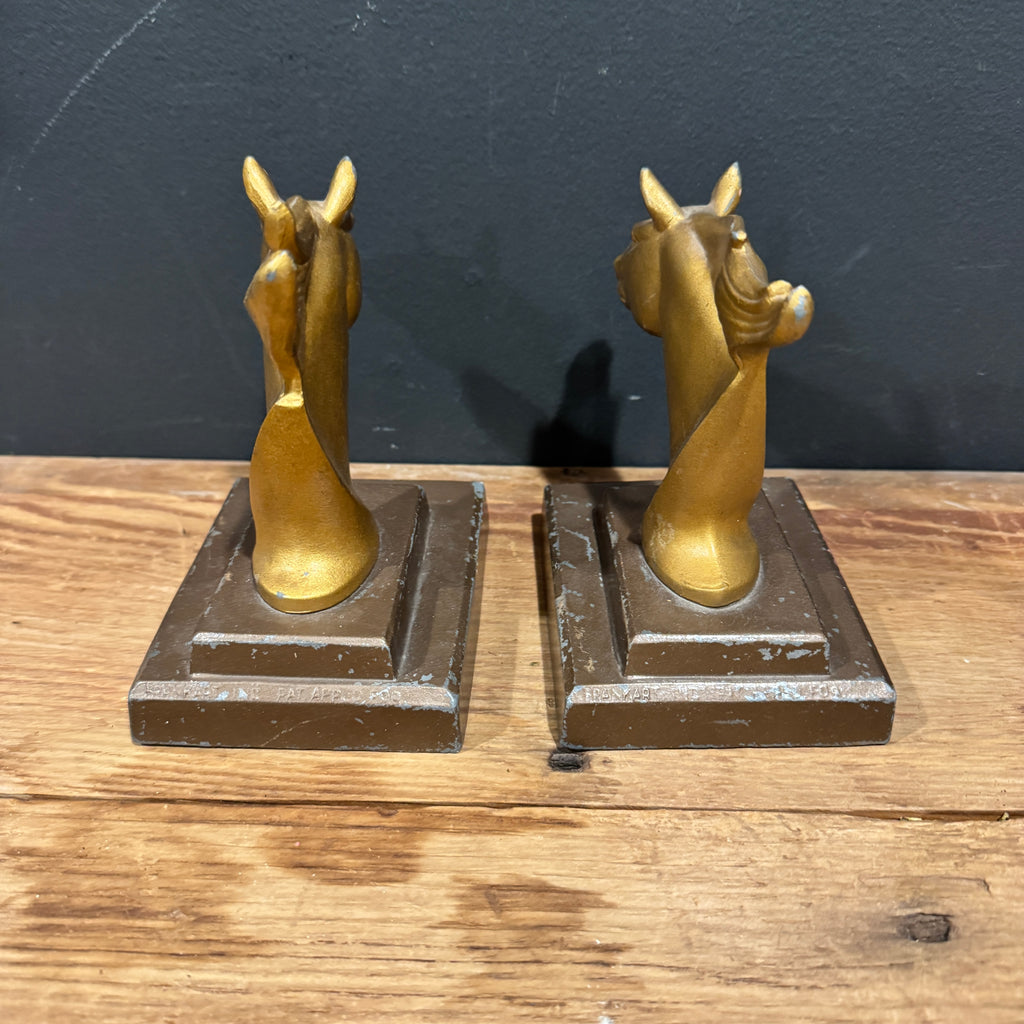 Frankart Inc. Cast Metal Horse Head Bookends – Pair