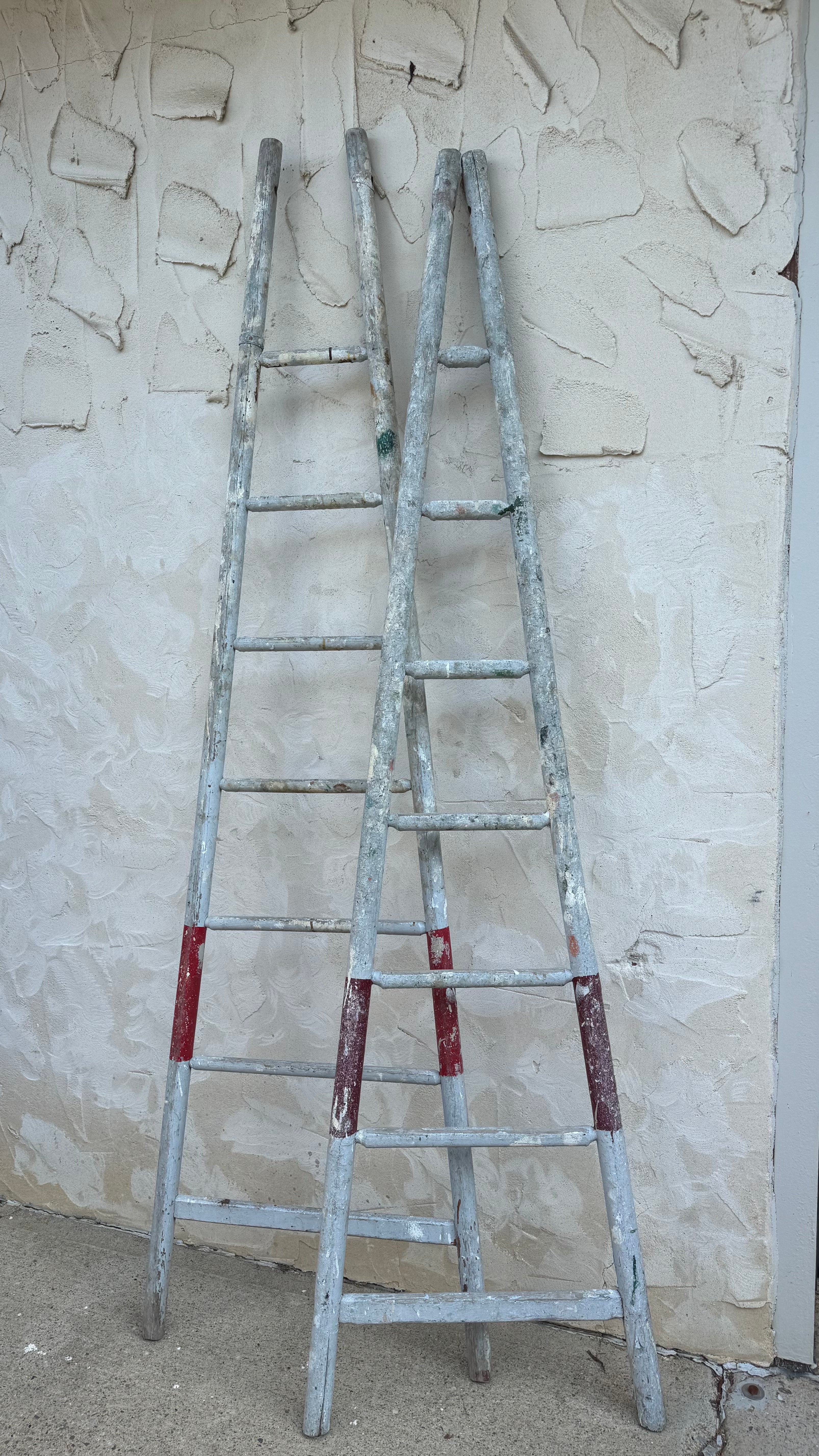 Antique French Orchard Ladder | Beautiful Weathered Patina