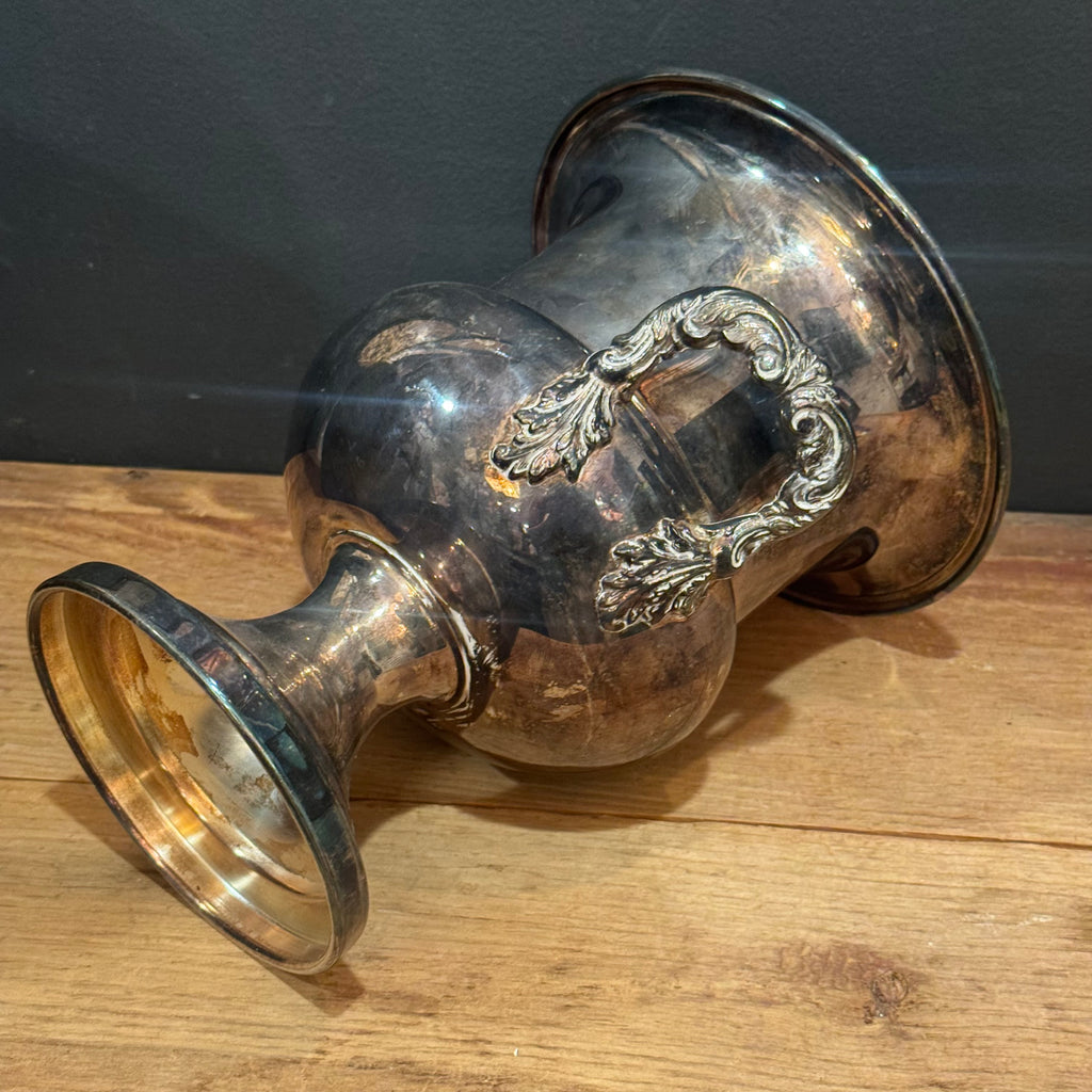 Vintage Silver-Plated Pedestal Champagne Cooler