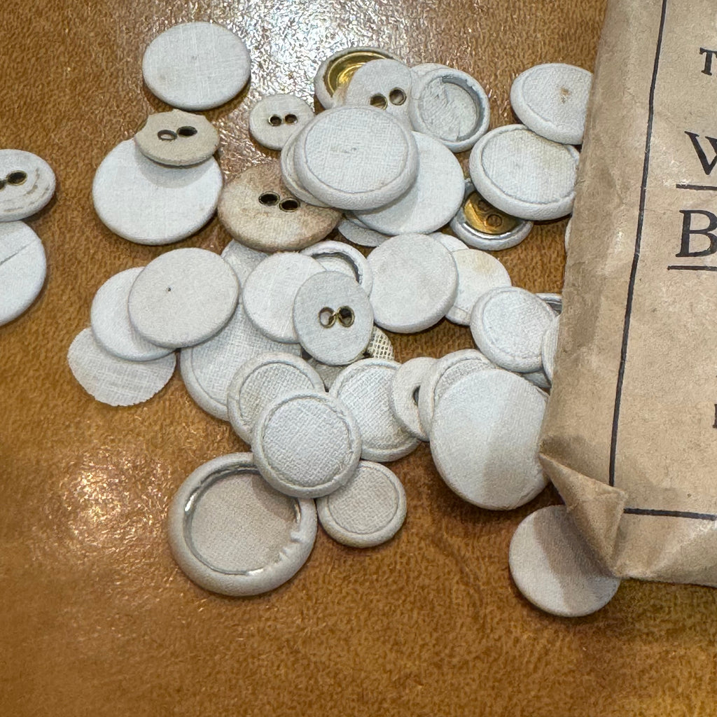 Vintage English "Wonder" Washing Buttons in Original Packet