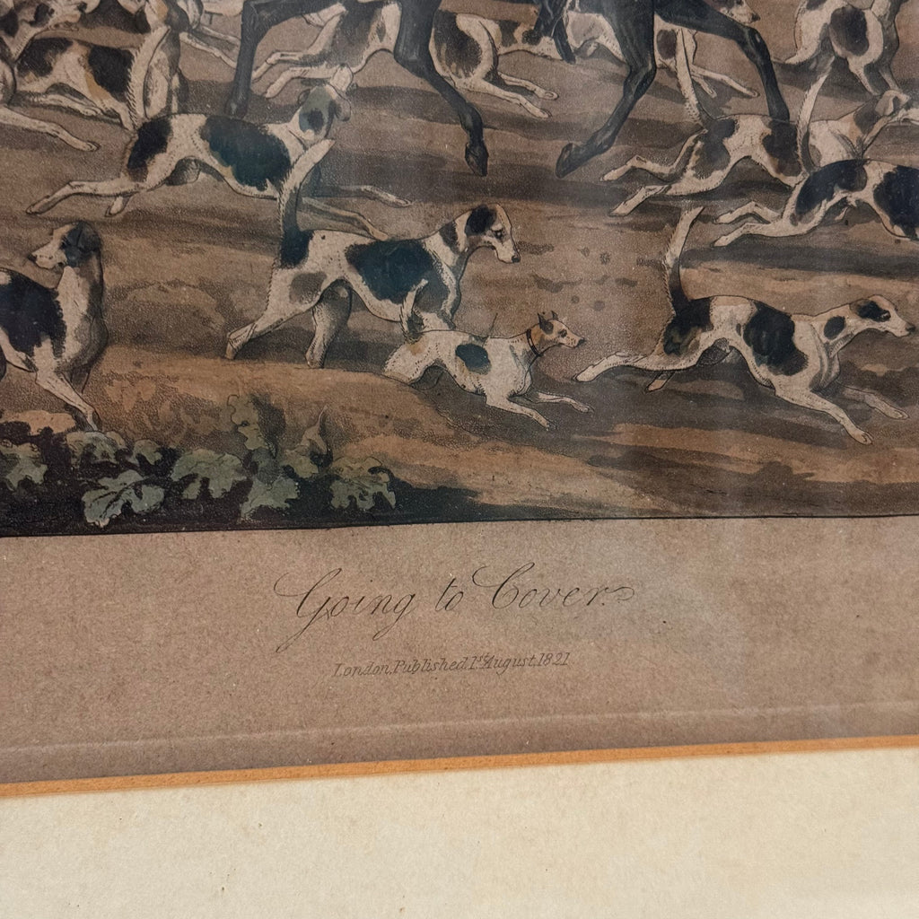 "Going to Cover" Framed