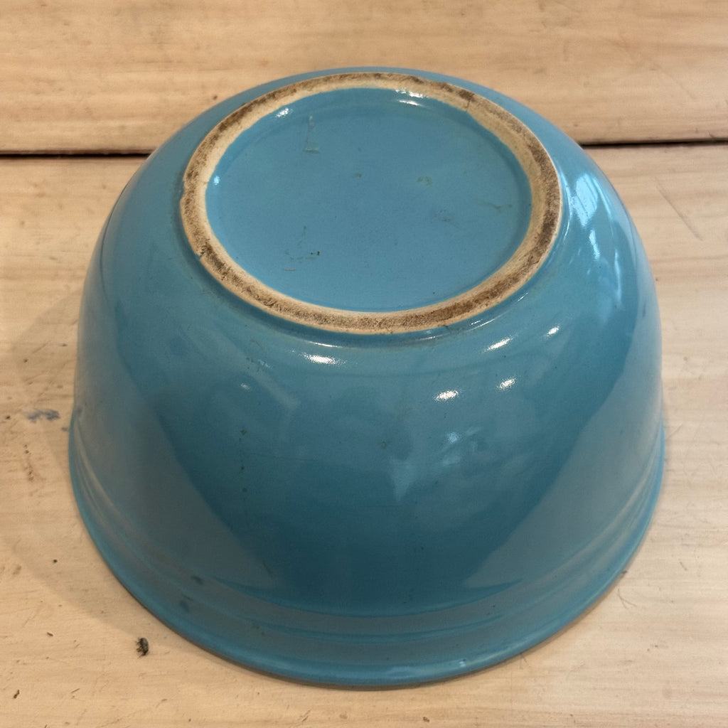 Vintage Oxford Stone Ware Aqua Nesting Bowls – Set of 4