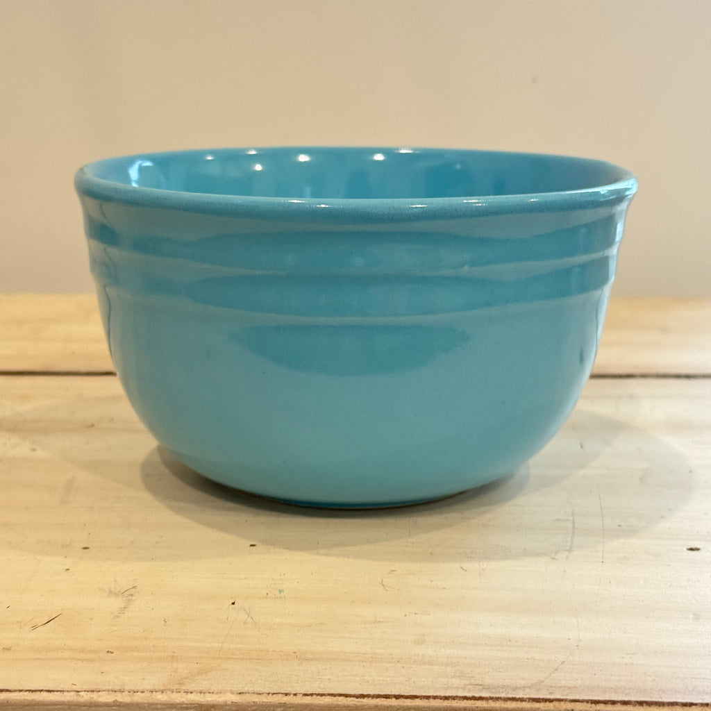 Vintage Oxford Stone Ware Aqua Nesting Bowls – Set of 4
