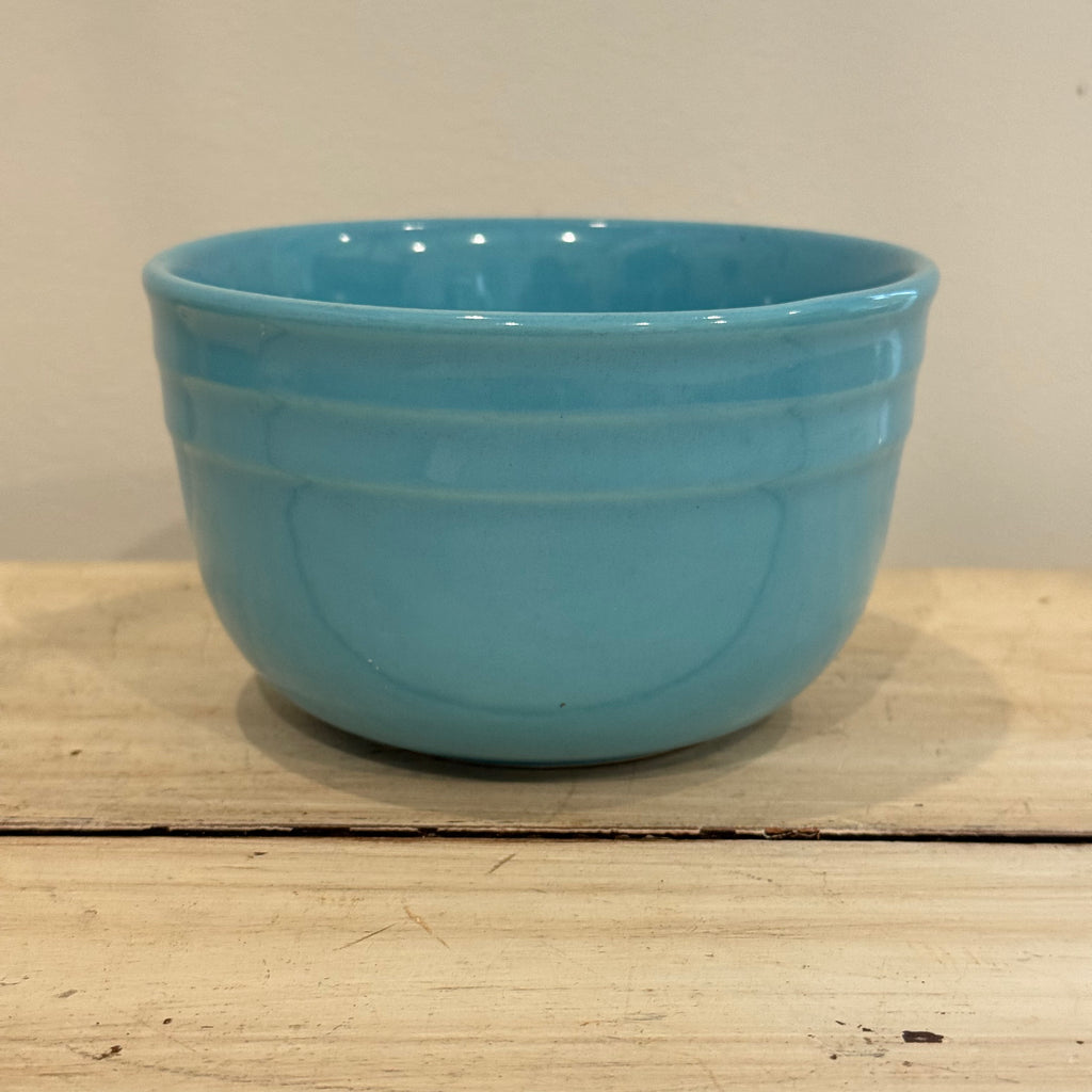 Vintage Oxford Stone Ware Aqua Nesting Bowls – Set of 4