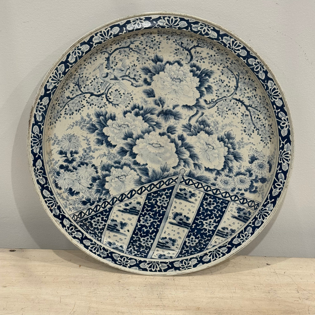 Vintage Blue & White Chinoiserie Tray