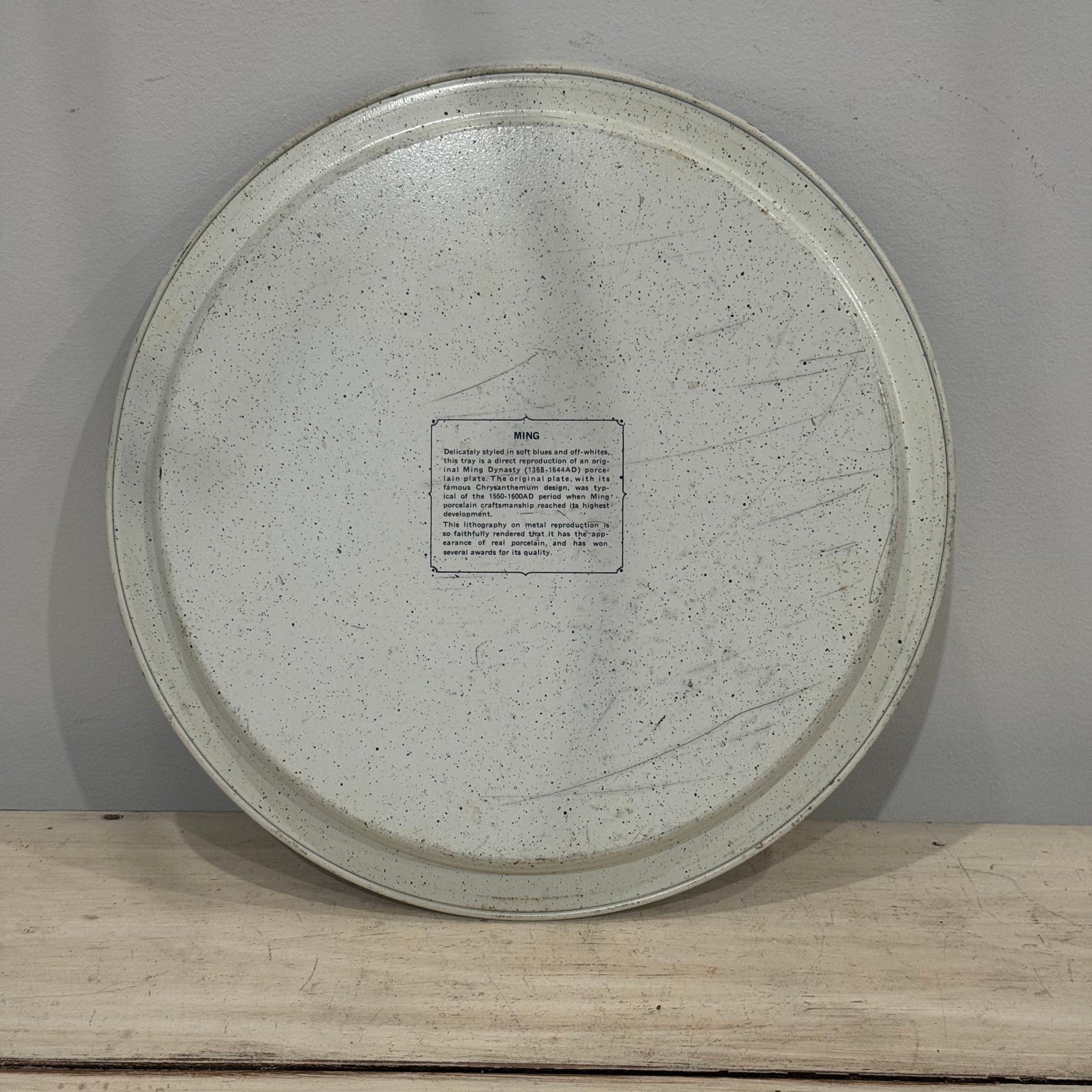 Vintage Blue & White Chinoiserie Tray