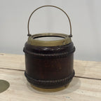 English Biscuit Barrel with G.W Crest