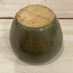 Hand-Thrown Green Glazed Studio Pottery Bowl