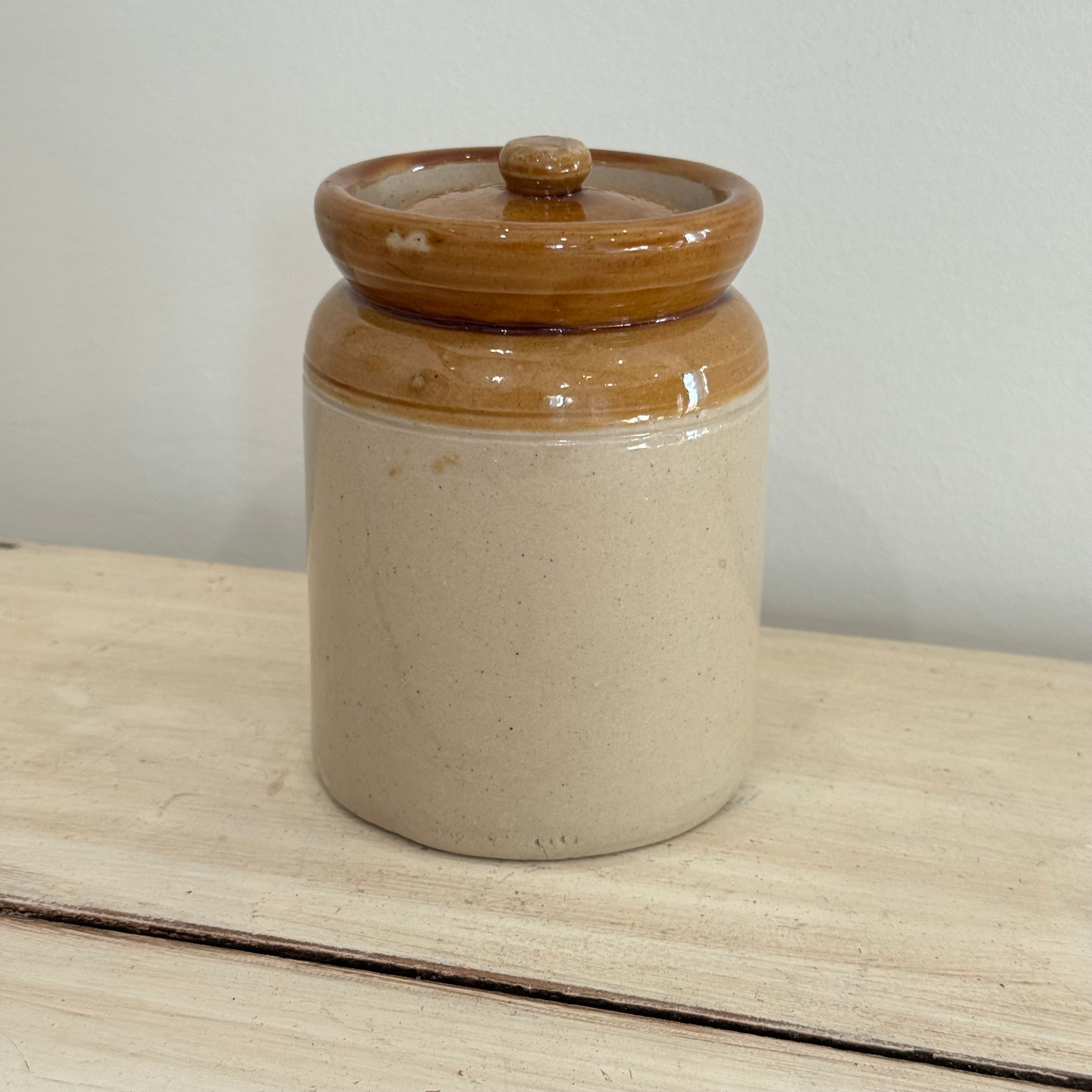 Vintage Stoneware Preserve Jar