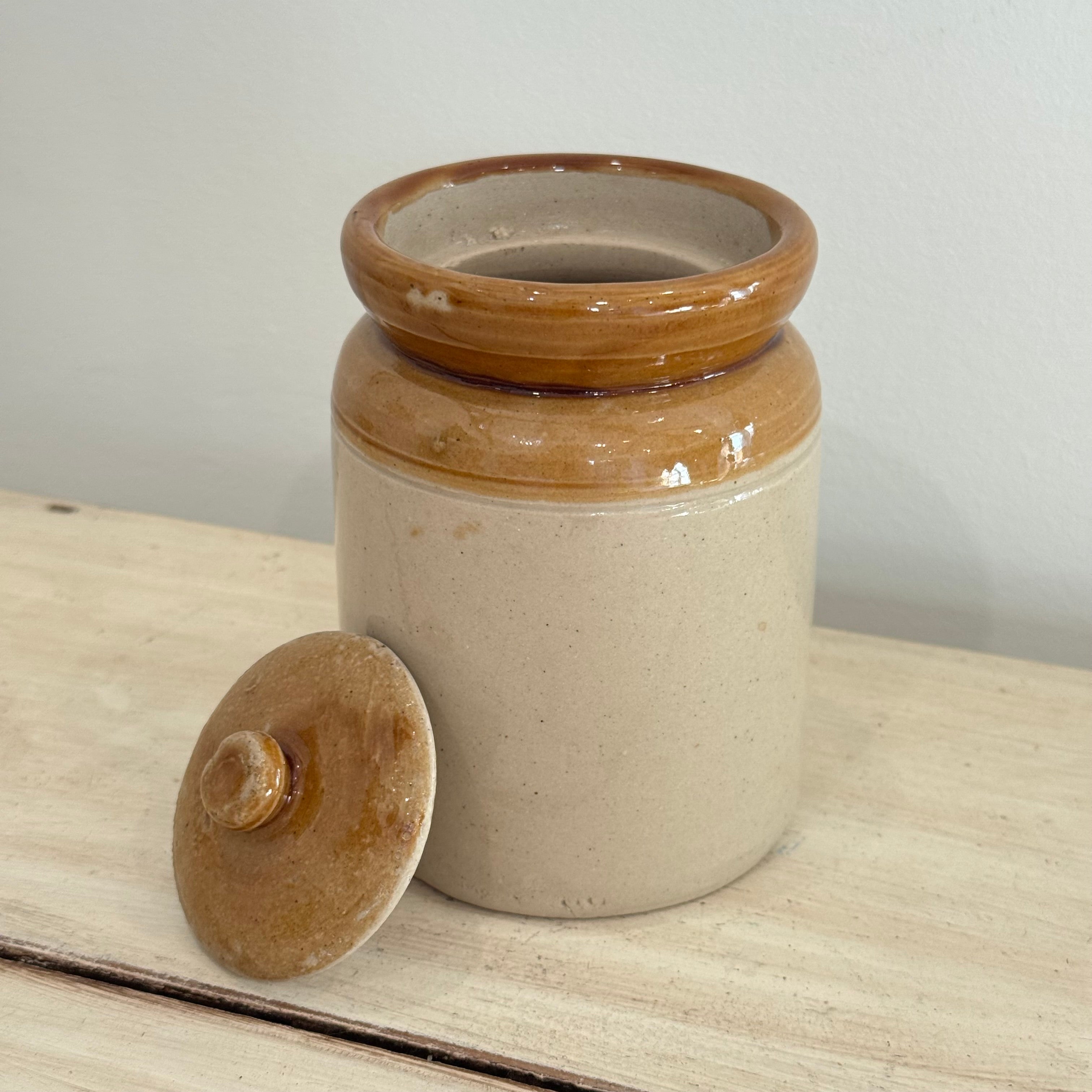 Vintage Stoneware Preserve Jar