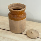 Antique Stoneware Jar with Lid