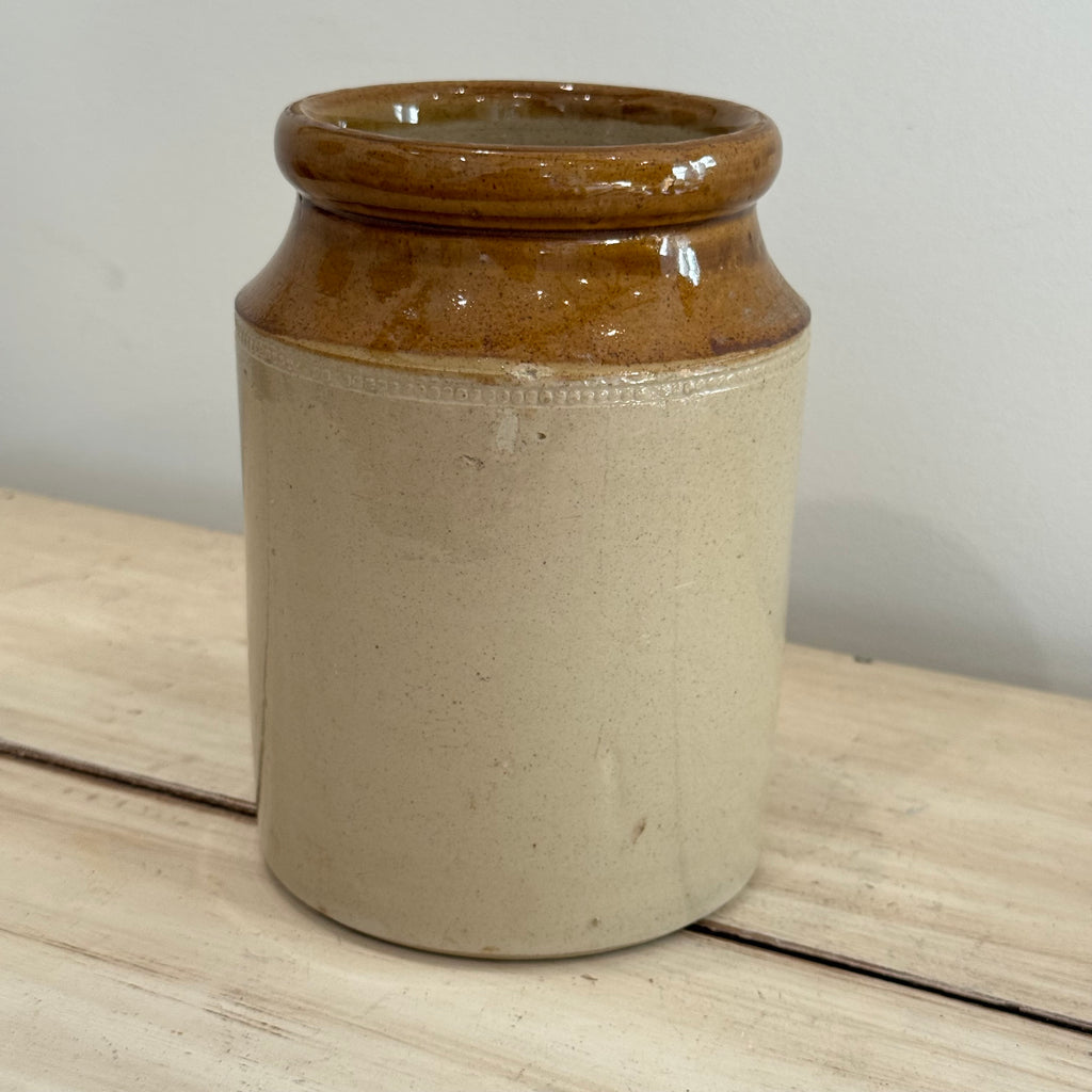 Antique Salt Glazed Stoneware Jar