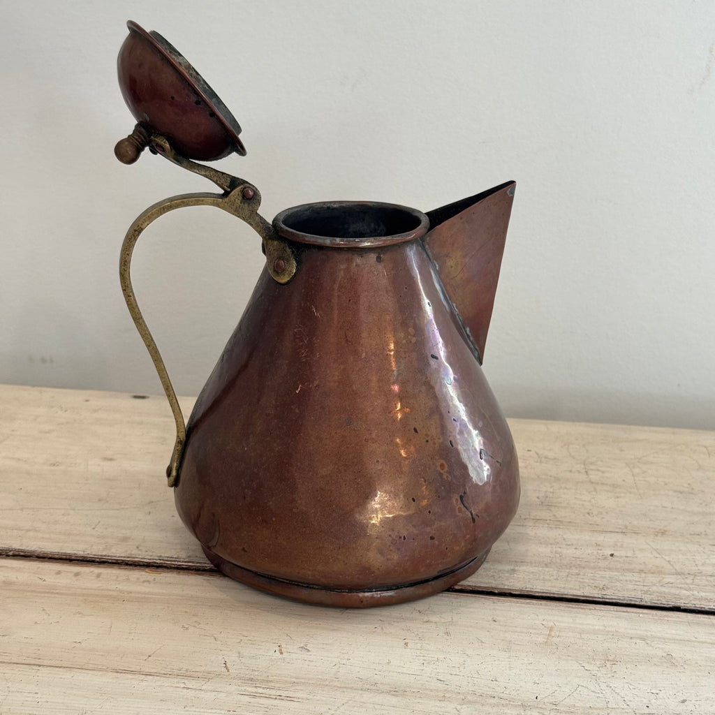 English Copper & Brass Coffee Pot