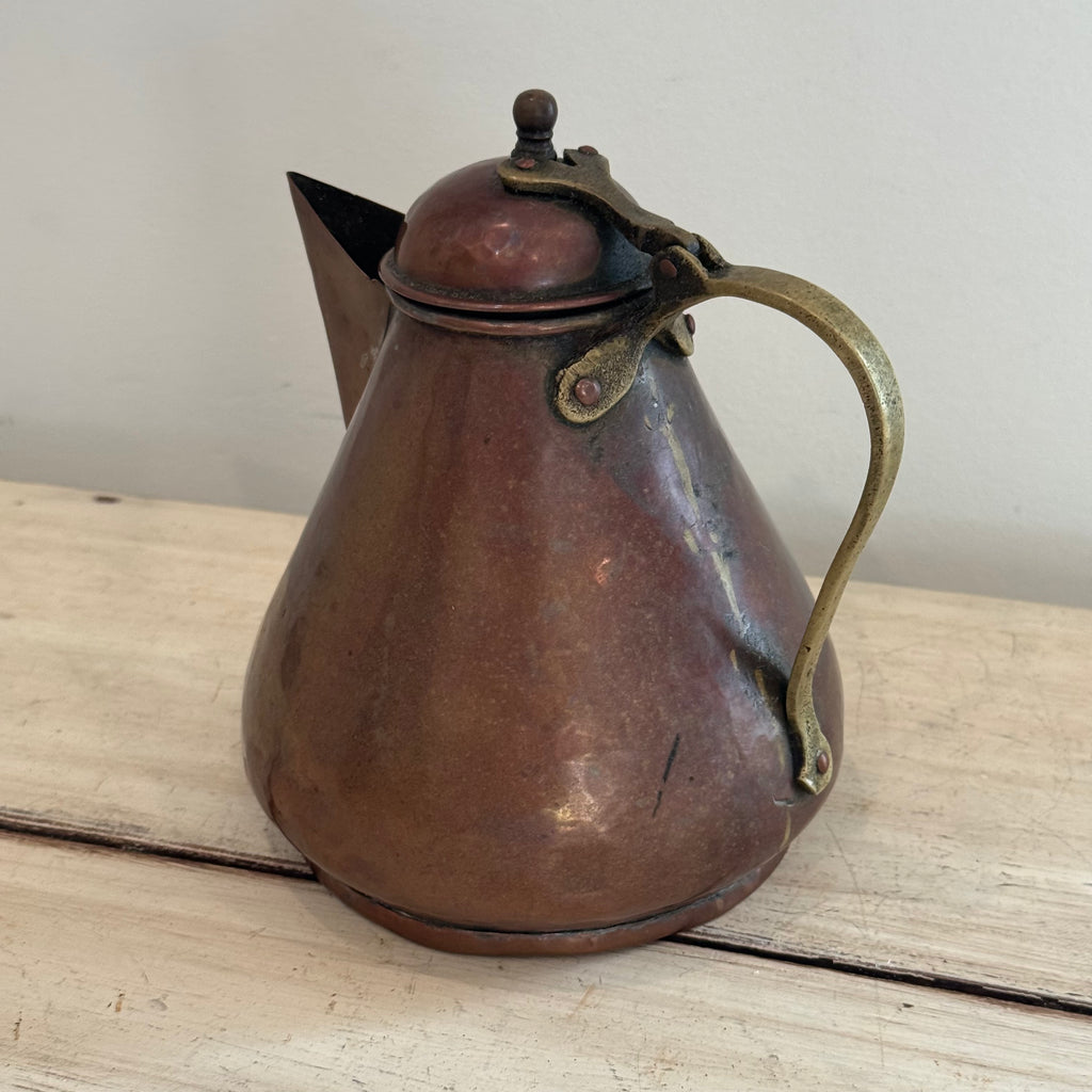 English Copper & Brass Coffee Pot