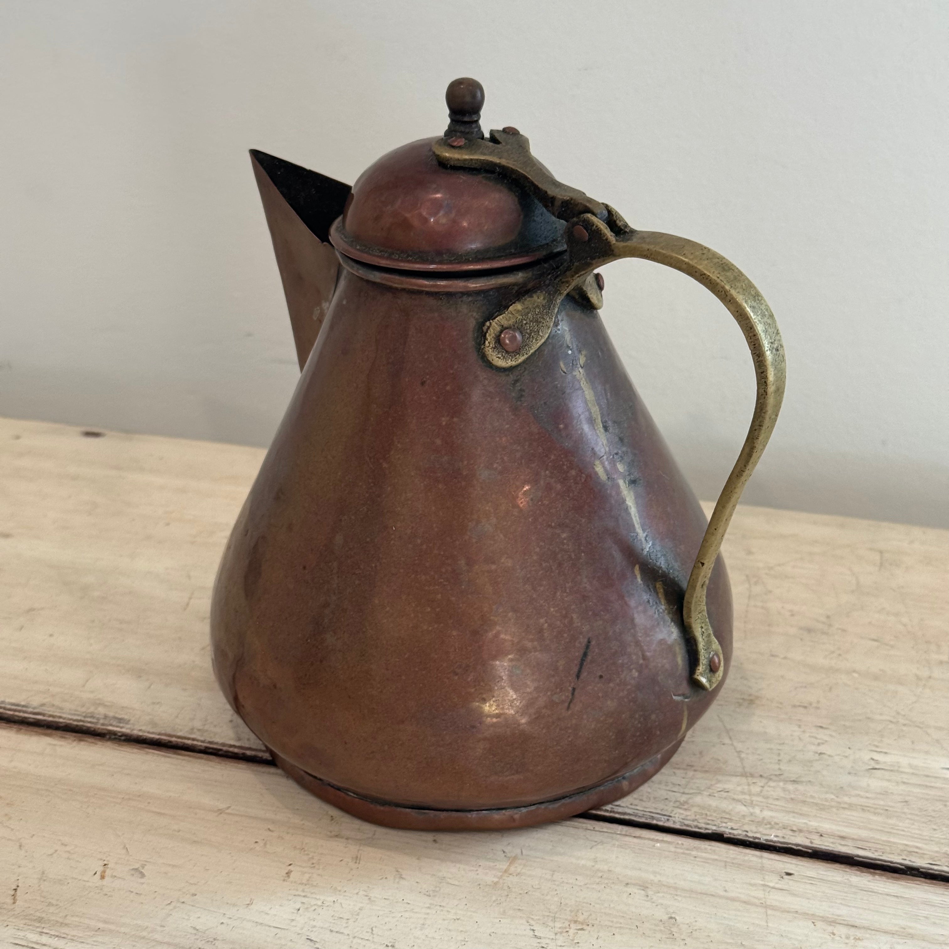 English Copper & Brass Coffee Pot