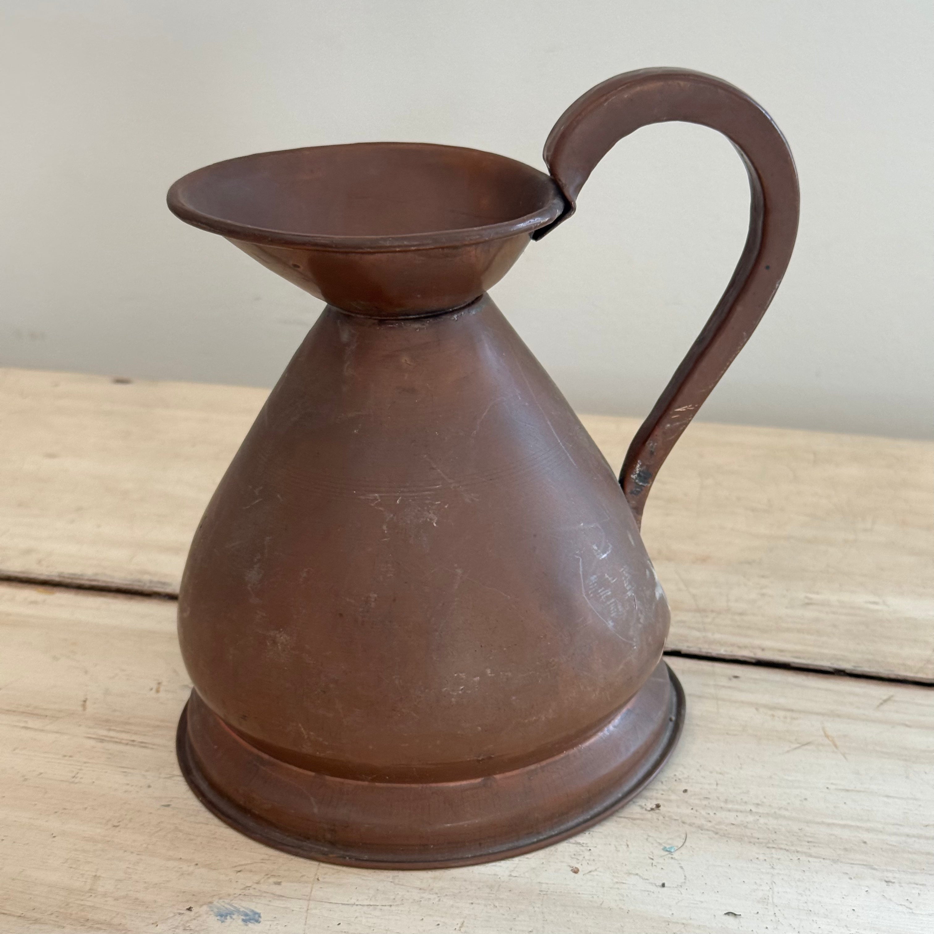 Victorian Copper Pint Haystack Measure