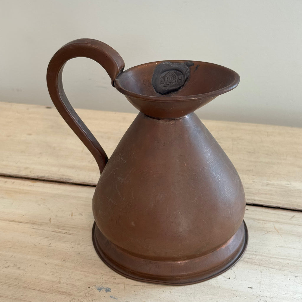 Victorian Copper Pint Haystack Measure