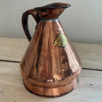 English Copper Quart Haystack Jug