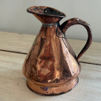English Copper Quart Haystack Jug