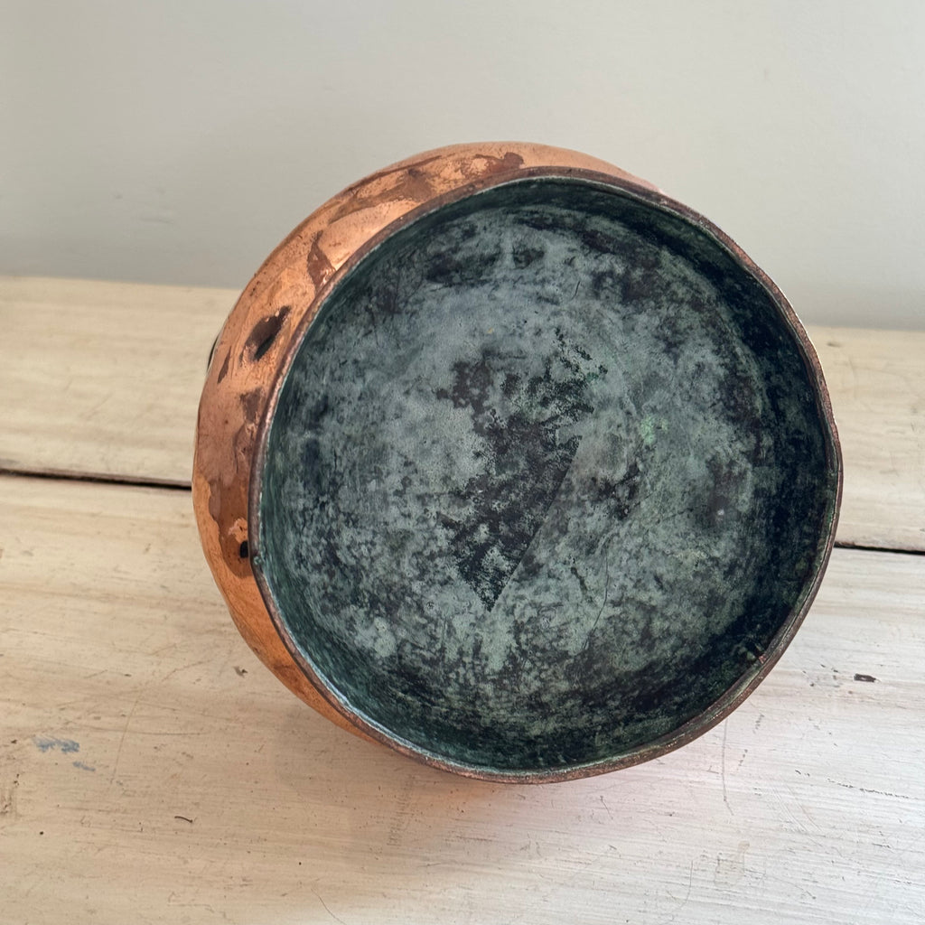 English Copper Quart Haystack Jug