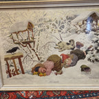 Vintage “Jack and Jill” Illustrated Print by E. Rotanovsky