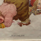 Vintage “Jack and Jill” Illustrated Print by E. Rotanovsky