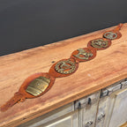 Brown Leather Medallion Strap