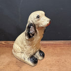 Vintage Chalkware Spaniel Dog Figurine