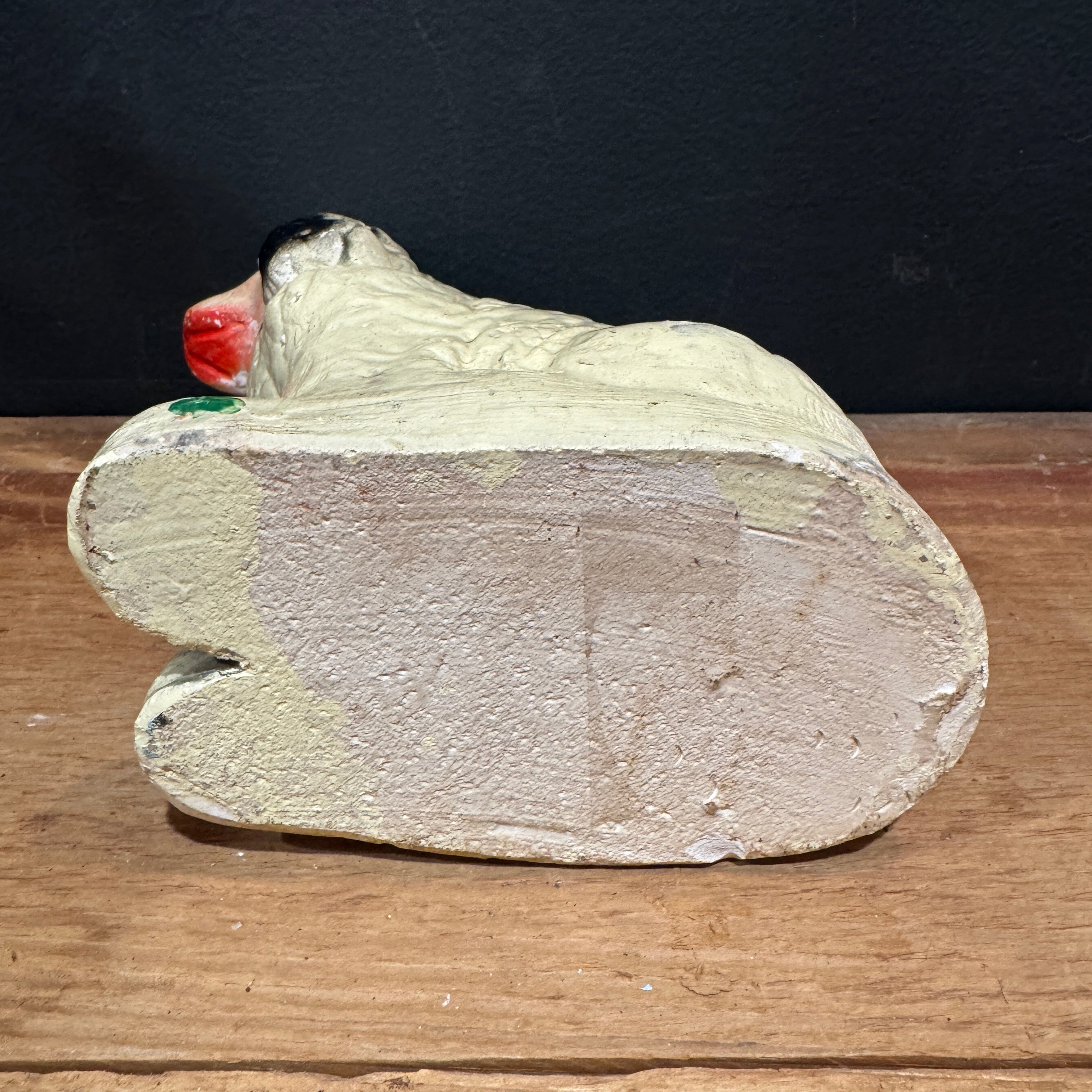 Vintage Chalkware Spaniel Dog Figurine