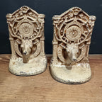 Antique Iron Benevolent and Protective Order of Elks Bookends