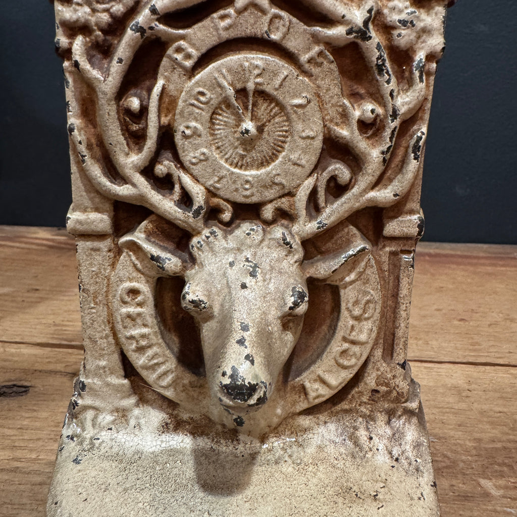 Antique Iron Benevolent and Protective Order of Elks Bookends