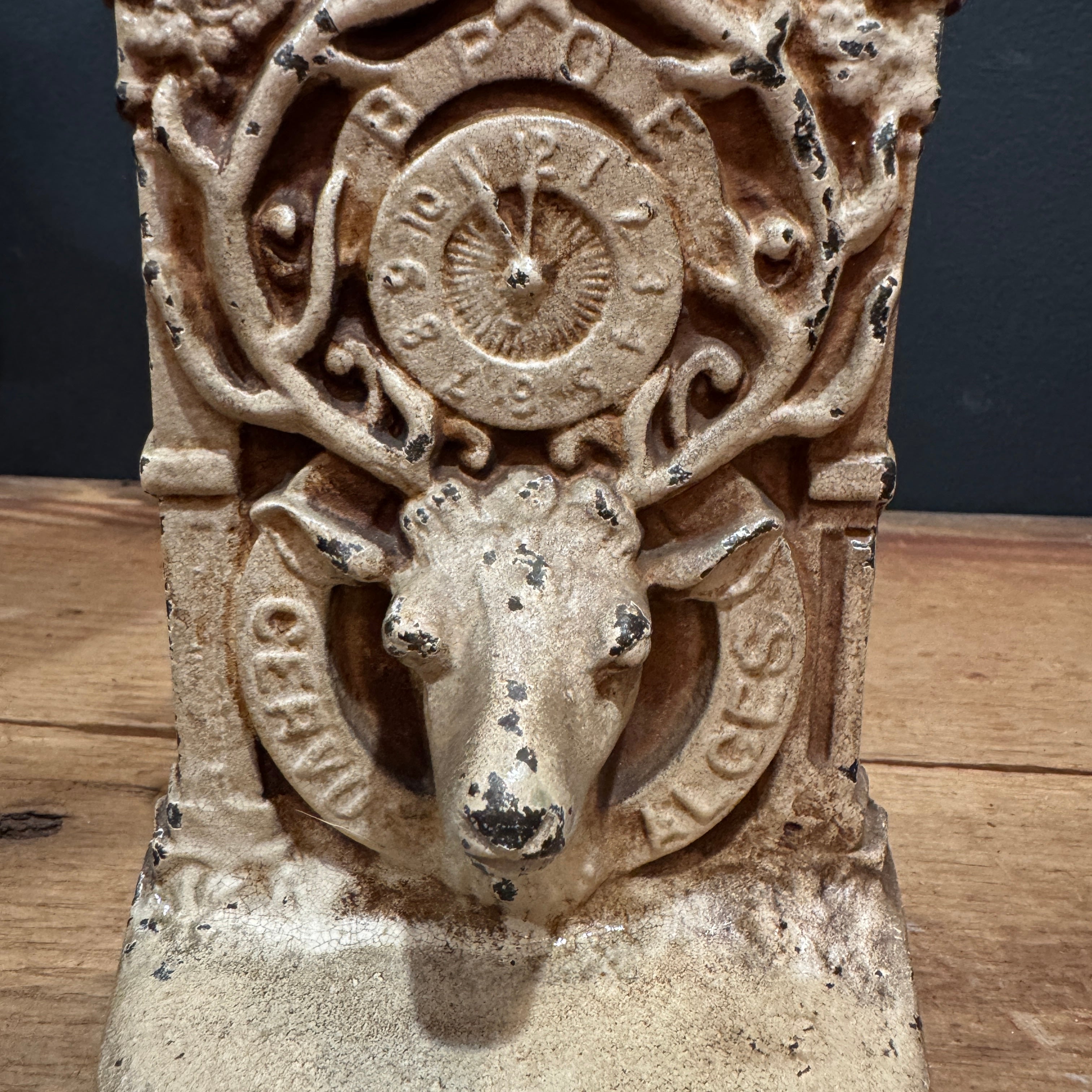 Antique Iron Benevolent and Protective Order of Elks Bookends
