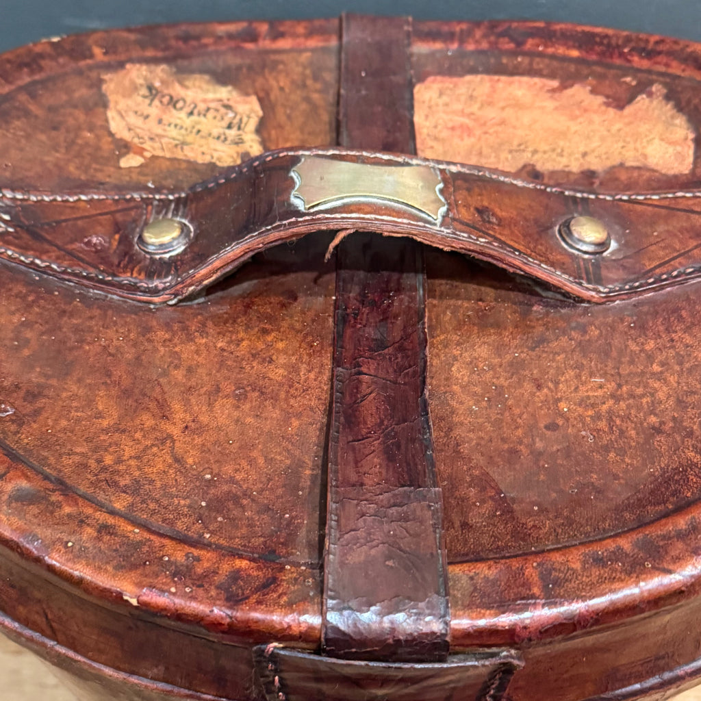 Antique Scottish P.D. Purves Silk Top Hat with Original Leather Travel Case & Key – Edinburgh c. 1890