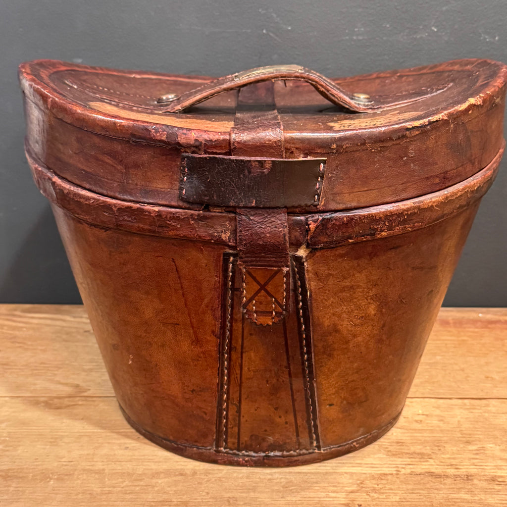 Antique Scottish P.D. Purves Silk Top Hat with Original Leather Travel Case & Key – Edinburgh c. 1890