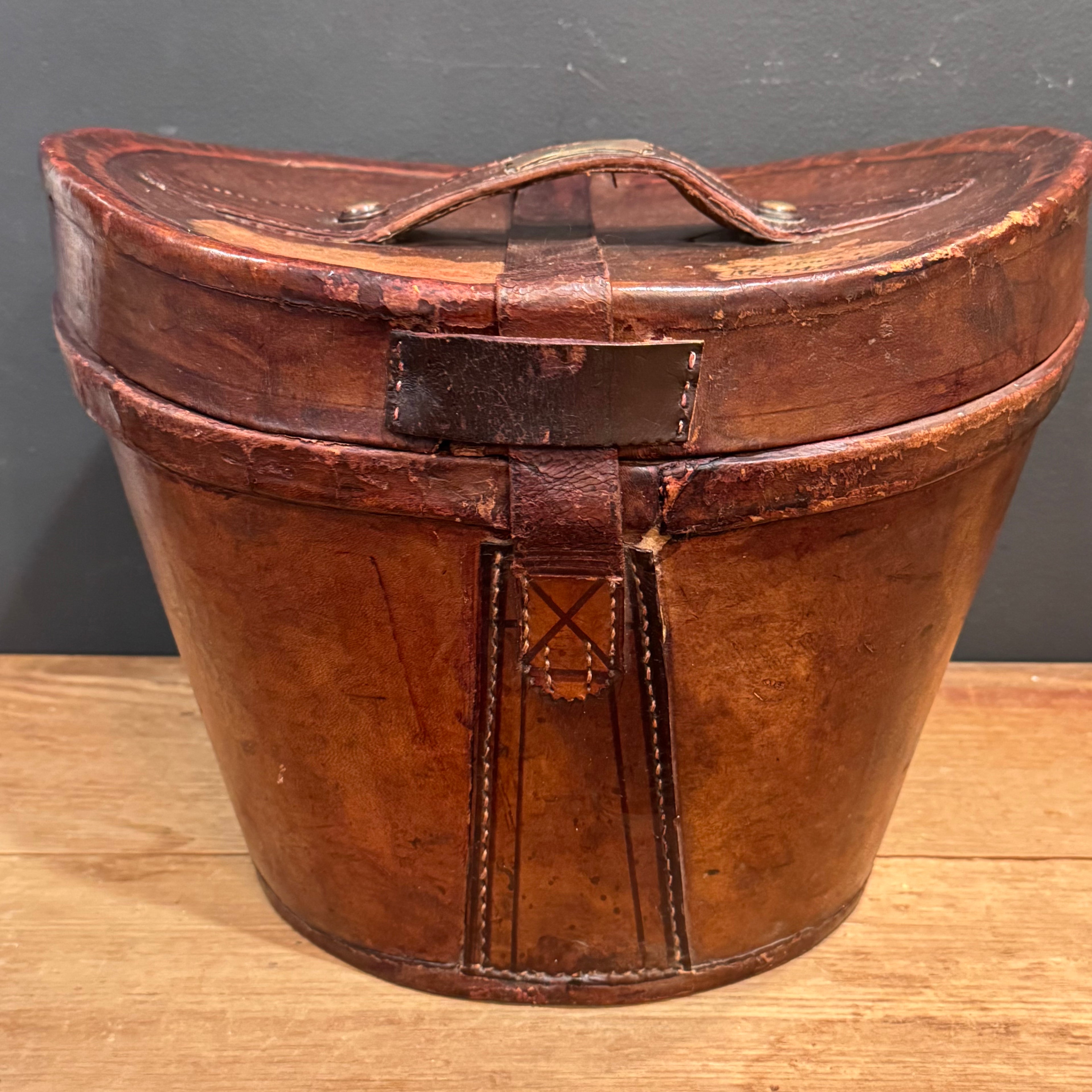 Antique Scottish P.D. Purves Silk Top Hat with Original Leather Travel Case & Key – Edinburgh c. 1890